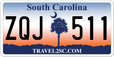 SC license plate ZQJ511
