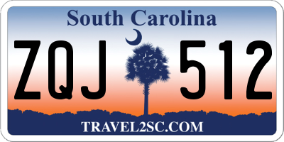 SC license plate ZQJ512