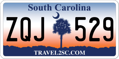 SC license plate ZQJ529