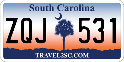 SC license plate ZQJ531