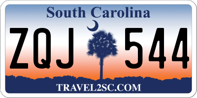 SC license plate ZQJ544