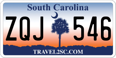 SC license plate ZQJ546