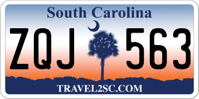 SC license plate ZQJ563