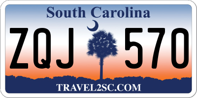 SC license plate ZQJ570