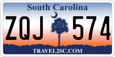 SC license plate ZQJ574