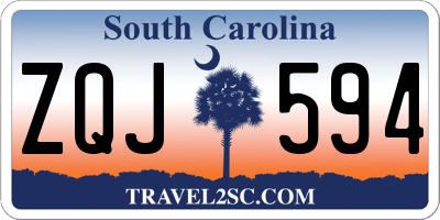 SC license plate ZQJ594