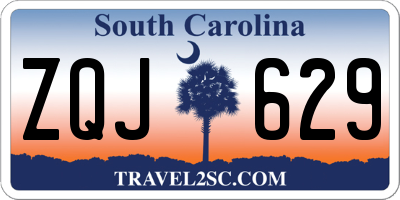 SC license plate ZQJ629