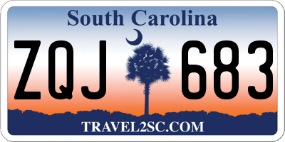 SC license plate ZQJ683