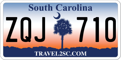 SC license plate ZQJ710