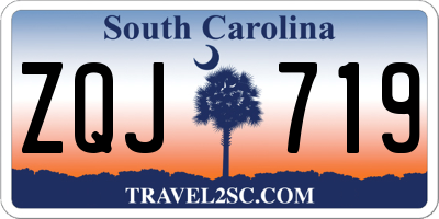 SC license plate ZQJ719
