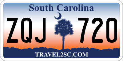 SC license plate ZQJ720
