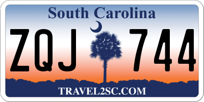 SC license plate ZQJ744