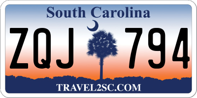 SC license plate ZQJ794