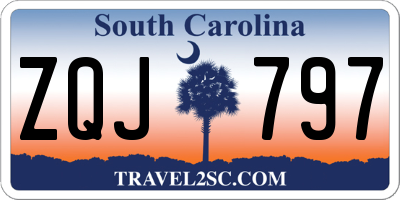 SC license plate ZQJ797