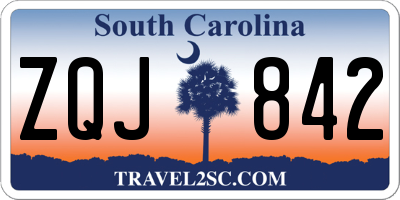 SC license plate ZQJ842