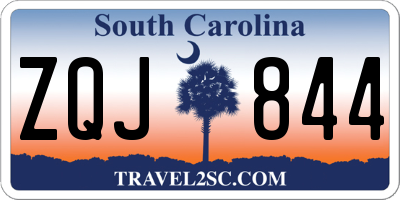 SC license plate ZQJ844