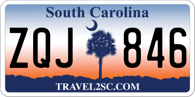 SC license plate ZQJ846
