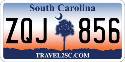 SC license plate ZQJ856