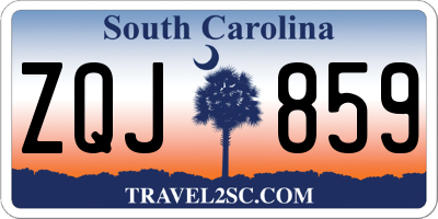 SC license plate ZQJ859