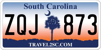 SC license plate ZQJ873