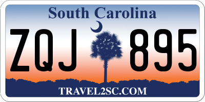 SC license plate ZQJ895