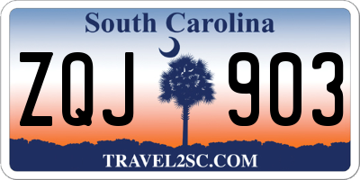 SC license plate ZQJ903
