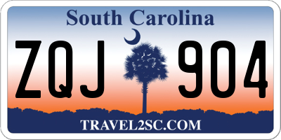 SC license plate ZQJ904