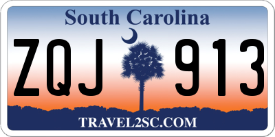 SC license plate ZQJ913