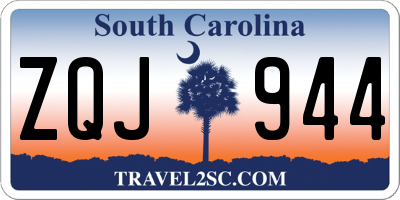 SC license plate ZQJ944