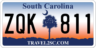SC license plate ZQK811