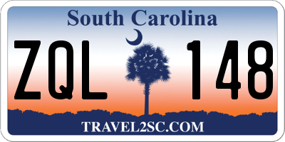 SC license plate ZQL148