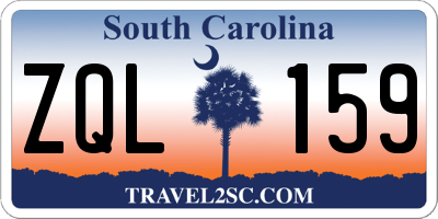 SC license plate ZQL159
