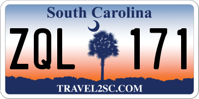 SC license plate ZQL171