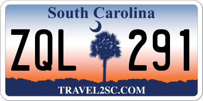 SC license plate ZQL291