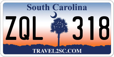SC license plate ZQL318