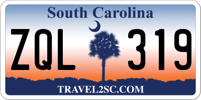 SC license plate ZQL319