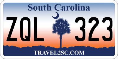 SC license plate ZQL323