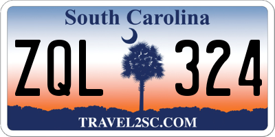 SC license plate ZQL324