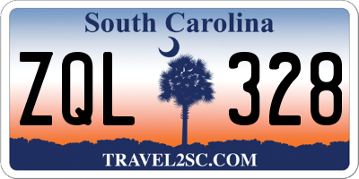 SC license plate ZQL328