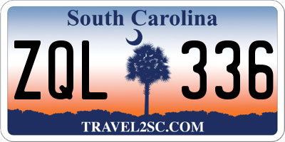 SC license plate ZQL336