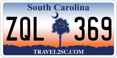 SC license plate ZQL369