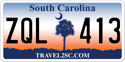 SC license plate ZQL413