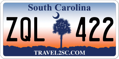 SC license plate ZQL422