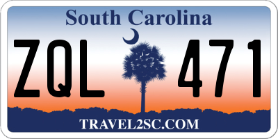 SC license plate ZQL471