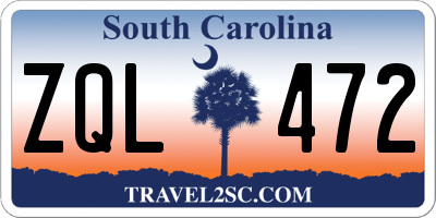 SC license plate ZQL472