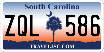 SC license plate ZQL586