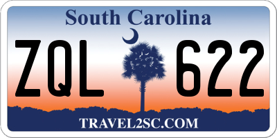 SC license plate ZQL622