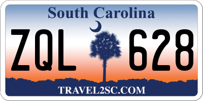 SC license plate ZQL628