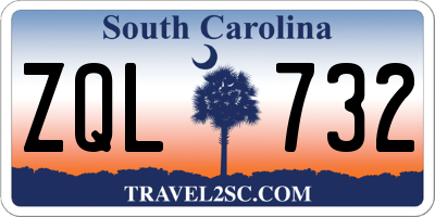 SC license plate ZQL732