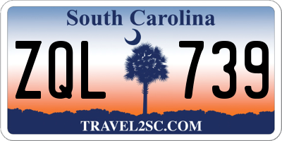 SC license plate ZQL739